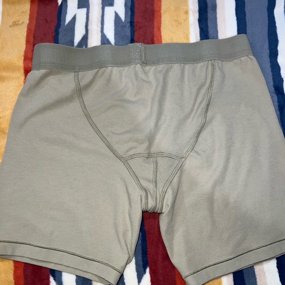 Men's Skims Olive Boxer Briefs - Picture 5 of 6